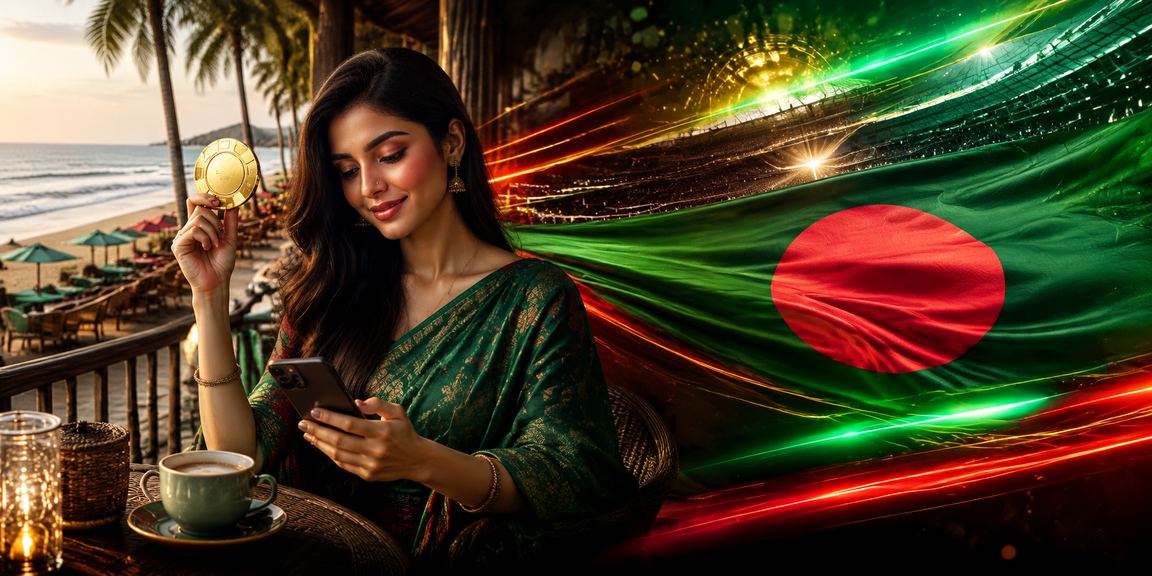 কক্সবাজারে লাল-সবুজ থিমে বেটিং ক্যাশব্যাক বোনাস উপভোগ করছেন একজন ব্যবহারকারী