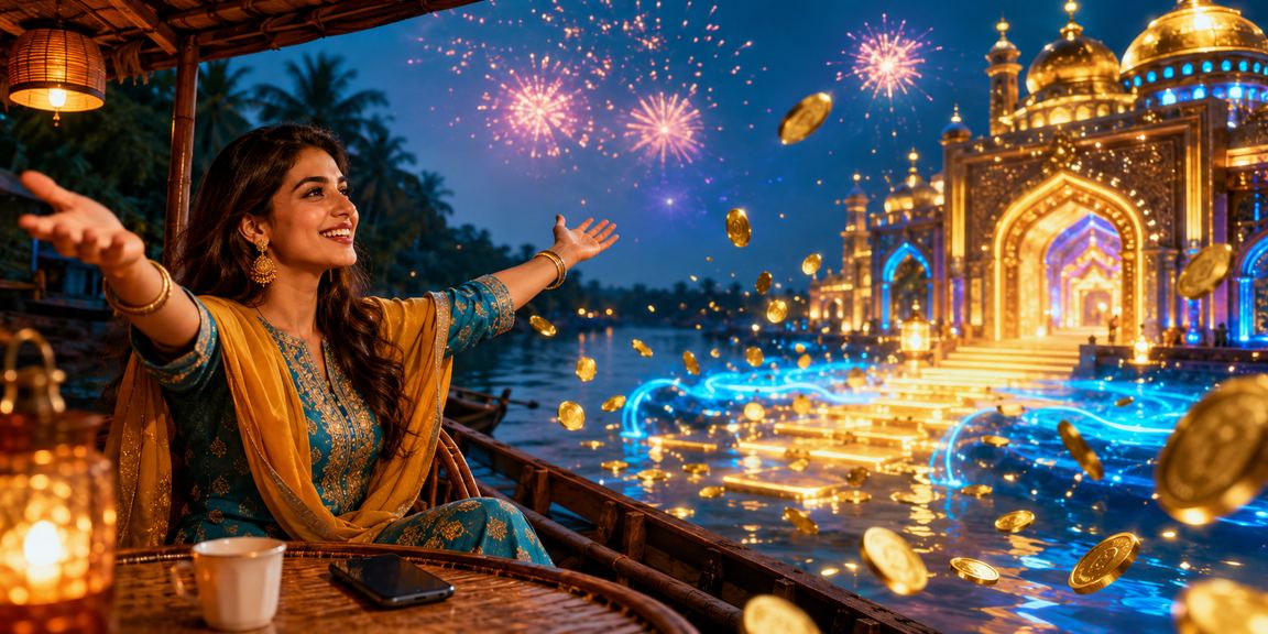 সুন্দরবন অঞ্চলের একজন বাংলাদেশি মোবাইলে 6777bt ক্যাসিনো গেম খেলছেন